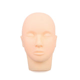 zwellbe Training Mannequin Flat Head Grafting Eyelashes Trainer Tool Massage Mannequin Head For Eyelash Extension Practice