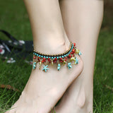 Amulet Beach Jewelry Bell Dolphin Starfish Beads Anklets Chain Bracelet Cheville Bohemia