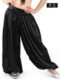 New Men's and Women's Belly Dance Costume training Pants Sexy satin egypt Tribal Dancing Harem Pants 8 colors