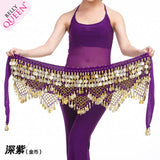 Belly Dance Coin Hip Belt India Egypt yellow/blue/purple/white/red