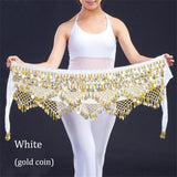 320 Coins Belly Dance Waist Chain Hip Scarf Bellydance Belt Professional Belly Chiffon Skirt Scarfs Wrap Egypt Nile 11 Colors