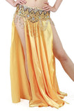 Sexy Real Silk Oriental Maxi Skirts Prom Evening Dresses Egyptian Egypt Belly Dance Costumes For Women 11 Colors