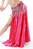 Sexy Real Silk Oriental Maxi Skirts Prom Evening Dresses Egyptian Egypt Belly Dance Costumes For Women 11 Colors